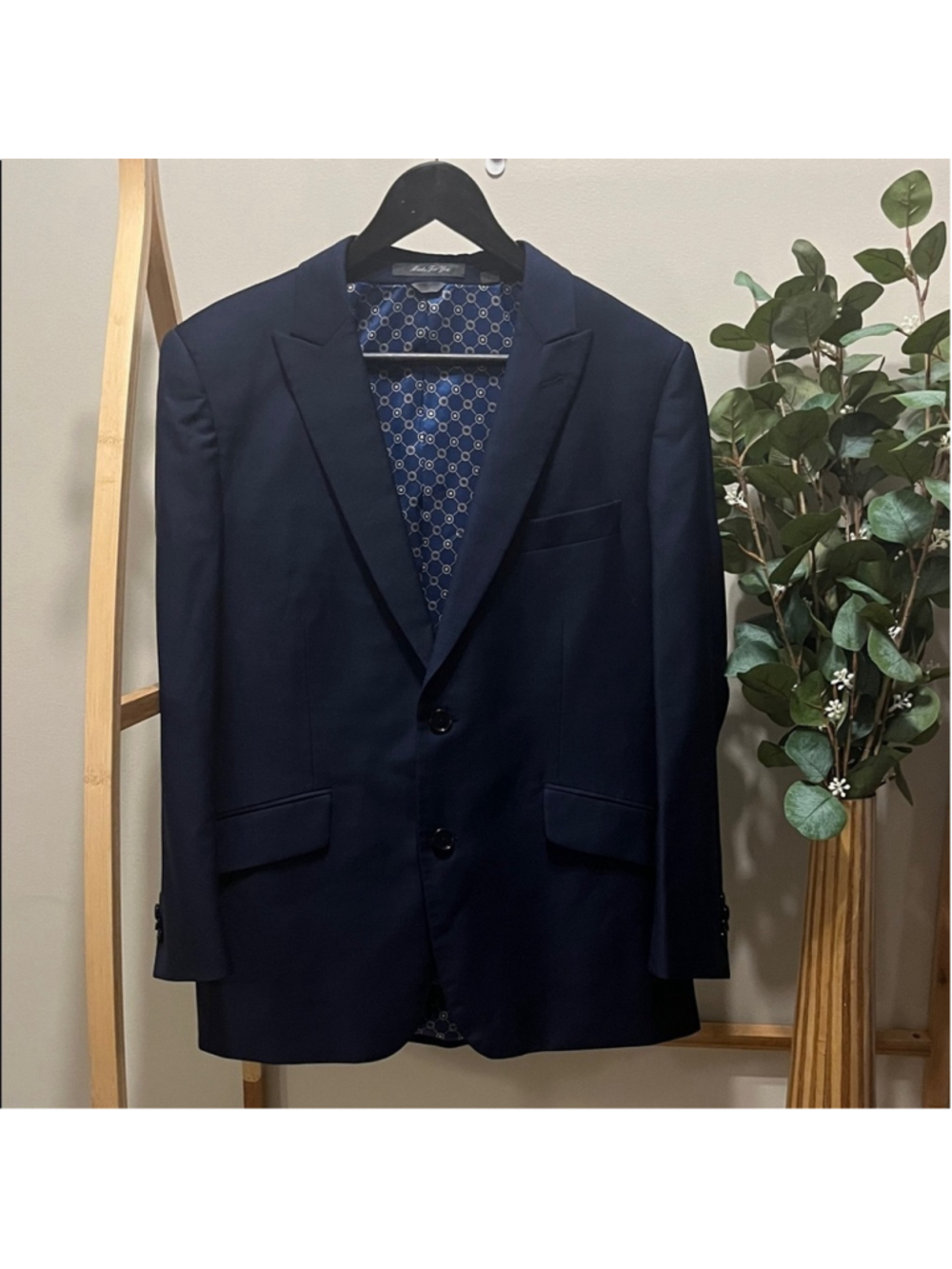 Indochino Elegant Navy Blazer for Men